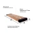 Import Two-piece modern full wooden wall shelf floating shelf hidden floating wall shelf bracket from China