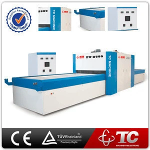 Two working tables PVC automatic plastic vacuum forming machine