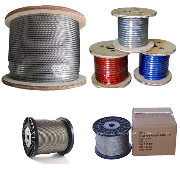 ungalvanized and galvanized wire ropes 6mm-60mm steel cables