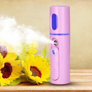 USB Cable Moisturizing Beauty Rechargeable Mist Facial Humidifier For Skin Care