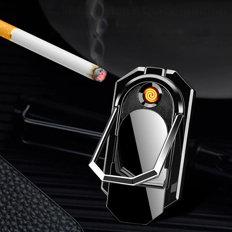 USB rechargeable portable safe mobile phone holder cigarette lighter can be customized hot selling