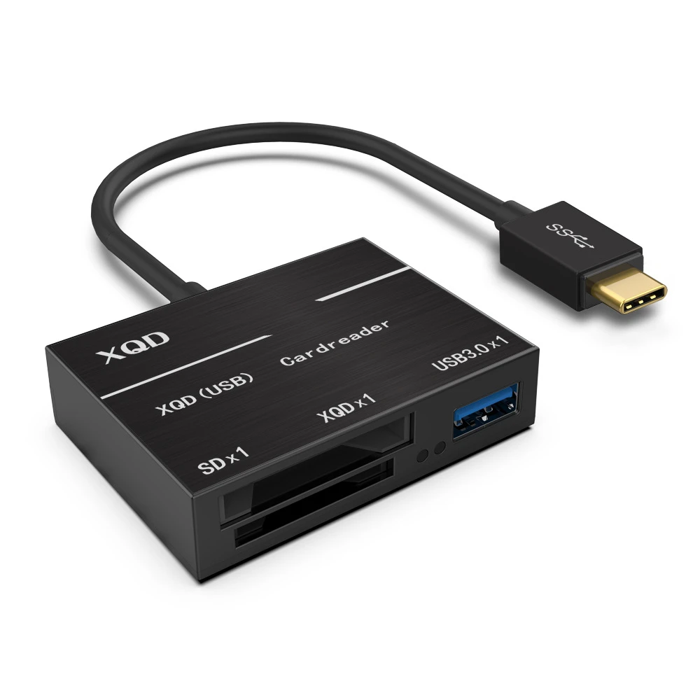 USB Type C XQD SD USB 3.0 HUB Card Reader camera