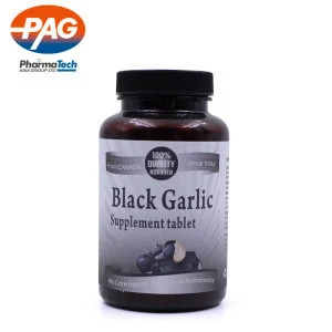 Vegan Vegetarian High Potency Gluten Free Black Garlic Supplement Tablet