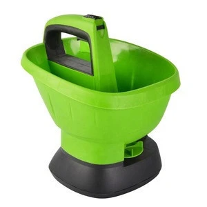 VERTAK portable 6V garden mini plastic cordless fertilizer drop seed spreader