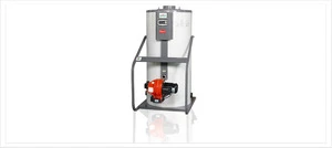 Vertical medium sized oil and gas boiler