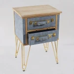 Vintage Recycled Solid Indian Mango & Reclaimed Furniture Sculpted Front Door Wooden Sideboard