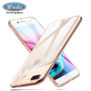 Wadegroup phone accessories transparent clear phone case for iphone 7