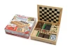 WAFFLE GAMES Custom 7 in 1 Multi Chess Game Set With Premium Wooden Storage Box
