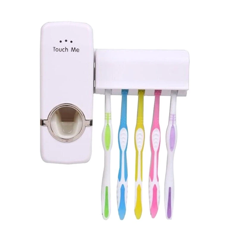 Wall Mount  Holder Automatic ToothpasteSqueezer Hanger Bathroom Things Accessories Wallmount Toothpaste Dispenser H108
