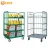 Import Warehouse foldable welded heavy duty rolling metal storage nesting collapsible rolltainer cage with wheels from China