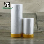 washy masking tape pre-taped plastic masking film for spray painting