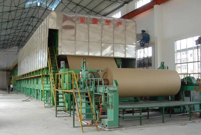 Waste paper recycling  kraft paper machine manufacturer india