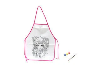 Watercolour painting children drawing toy painting your own apron