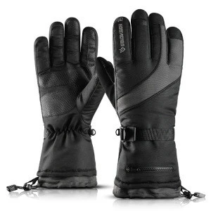 Waterproof Gloves with Touchscreen Function Snowboard Heated Gloves Warm Snowmobile Snow Gloves For Skiing Hiking Motorcycle