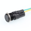 Waterproof metal key switch, no LED, black key surface aluminum shell material, explosion-proof switch 16MM