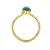 Import wedding anniversary  925 sterling silver birthday green gemstone green onyx ring from India