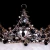 Import Wedding Bride Hair Tiaras Jewelry Crystal Vintage Elegant discount Handmade Black Bridal Crown from China