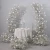 Import Wedding Event Decor Table Garland Horn Artificial White Rose Babys Breath Arch Flower Runner wedding supplies from China