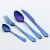 Import wedding gold cutlery set customized with logo spoons forks knives stainless steel rose gold,blue,rainbow,black, flatware set from China