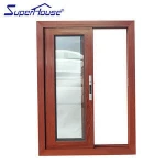 Well Designed aluminum triple glass window &amp door and awning double with grill glazing windows
