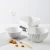 Import Western wholesale cheap white restaurant  plate bowl home serving tableware ceramic dinnerware set from China