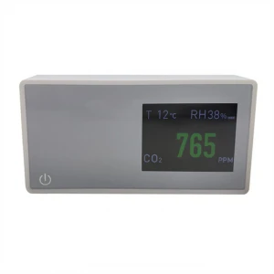 White indoor air quality detector sensor monitor gas analyzer co2 ppm meter Carbon Dioxide