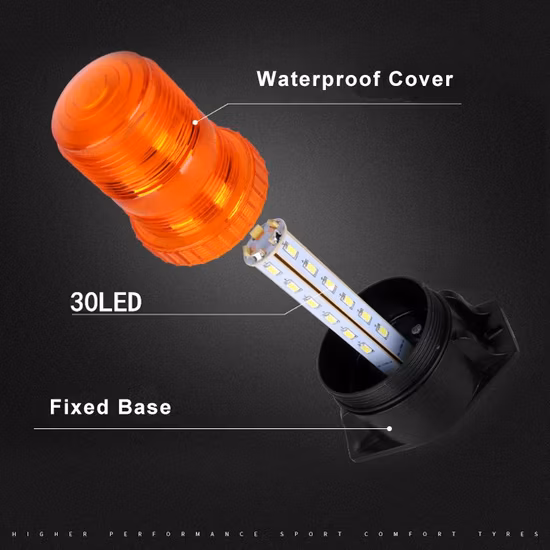 Import White/Yellow/Red/Blue LED Revolving Flashing Signal Warning Light Strobe 9-90V Car Roof Strobe Emergency LED Beacon Light from China