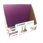 Wholesae Price Foldable Corrugated Kraft Paper Show Boxes Food Snack Cookies Packaging Cardboard Display Box