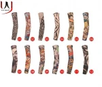 Wholesale 2 pcs pack Fashion Seamless Nylon Tattoo Sleeves Body Art Arm sleeves Summer Sun UV Protection Cycling Tattoo Sleeves