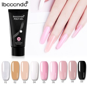Wholesale 30ml Jelly Clear Poly Gel Cover Pink Color Soak Off Led Beauty Choices Colored  Uv Gel Nail Polish