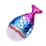 Wholesale 7 Colors Mermaid Tail Designs Make Up Brush Beauty Foundation Glitter Makeup Brush