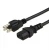 Import Wholesale Black 0.5M 18 AWG Universal Power Cable for NEMA 5-15P to IEC320C13 from China