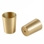 Wholesale Brass Sofa Leg Covers Chair Cups Furniture Leg Tube Protector Table Feet Cover HD-0065