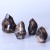 Import Wholesale Carved Natural Black Moonstone Flame Healing Crystal Gemstone Torch Stand Stone For Home Decoration from China