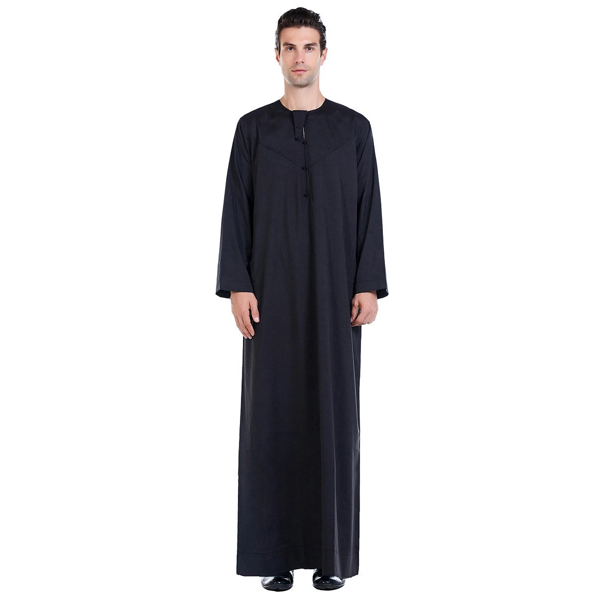 Wholesale Cheap Price Arab Middle Eastern Simple Muslim Men Thobe Thawb Caftan islamic clothing