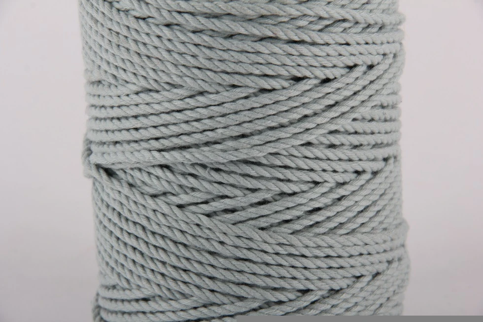 WHOLESALE  colored recycle cotton rope  Colored Macrame Rope cotton for 4mm