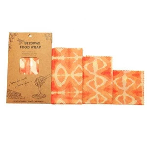 Wholesale Custom Design High Quality Environmentally Friend Biodegradable Non-toxic Healthy Beeswax Reusable Food Wrap