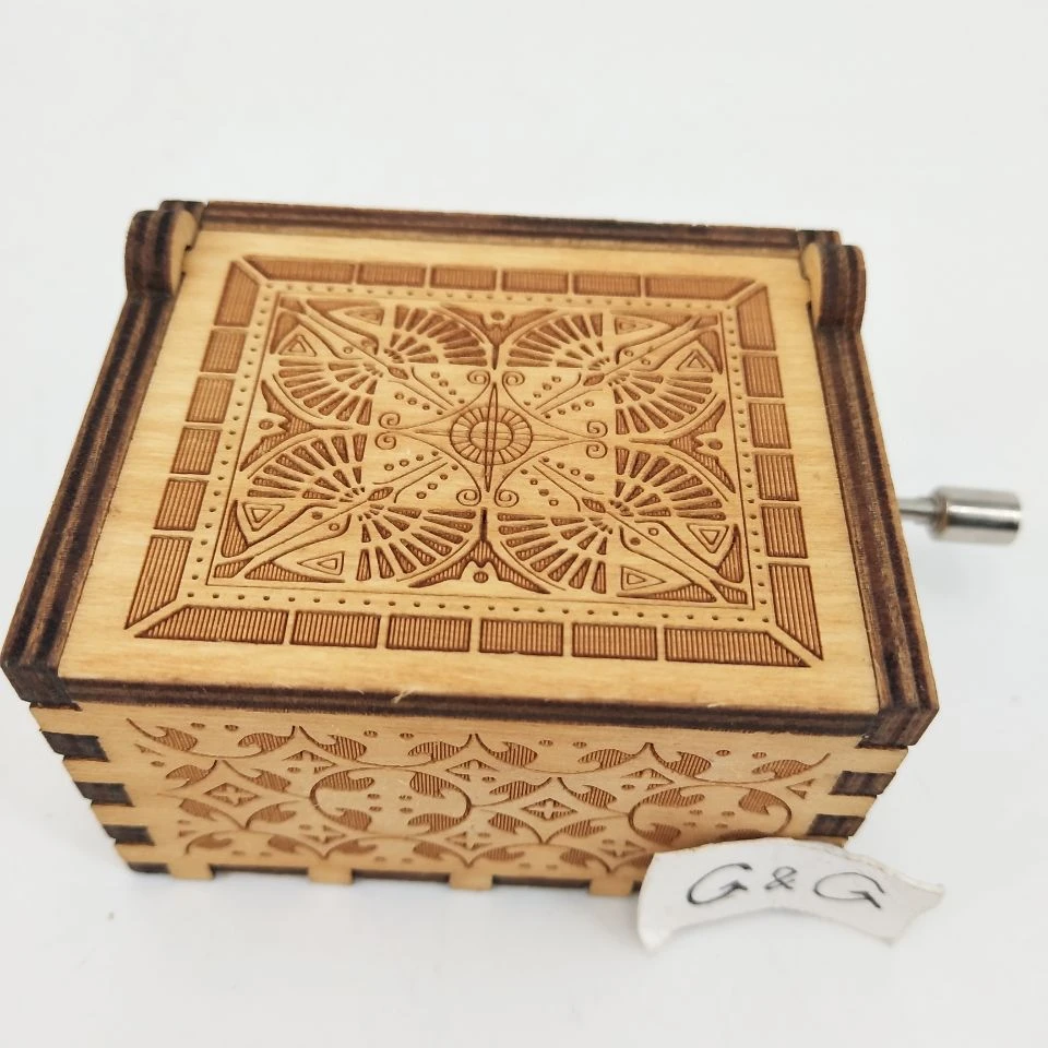 Wholesale Custom Wooden Music Box Hand Crank Harry Potter Music Box
