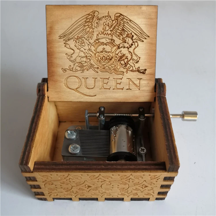 Wholesale Customizable Logo Box With Music Queen Music Box