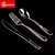Import Wholesale cutlery flatware silver look plastic cutlery from China