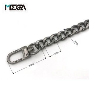 Wholesale Fashion Handbag Shoulder Strap Custom Metal Chain Link Chain Stainless Steel Chain