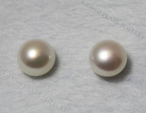 Wholesale Half-drilled Freshwater Pearl, Loose Pearls for Earrings, Pendants, Rings, Round Pearl Jewelry,