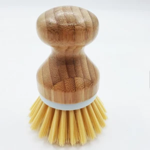 wholesale high quality eco-friendly kitchen Mini Bamboo Dish Cleaning Brush