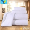 Wholesale hotel supplies thicken white luxury hotel bath set face hand terry towel 100% cotton towels