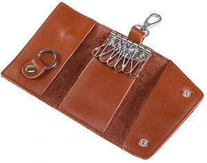Wholesale Leather Key Cover With 6 Hooks Closure