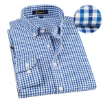 Wholesale mens long sleeve check men%27s+shirts 100% cotton men shirt casual striped formal office custom tuxedo shirts for men