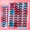 Wholesale Mink Eye Lash Extensions Supplies 20 Pairs Lash Clusters Hand Made Eyelash Extension 3d False Eyelashes