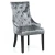 Import Wholesale Modern Design velvet Tufted Upholstered Home Furniture Wingback Side Beige Dining Room Chair for dinner from China