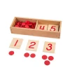 Wholesale montessori educational materials supplies for number puzzle 1-10