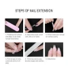 Wholesale Nail Finger Extension 100pcs Clear Nail Forms Acrylic False Nails Full Cover Quick Dual Forms